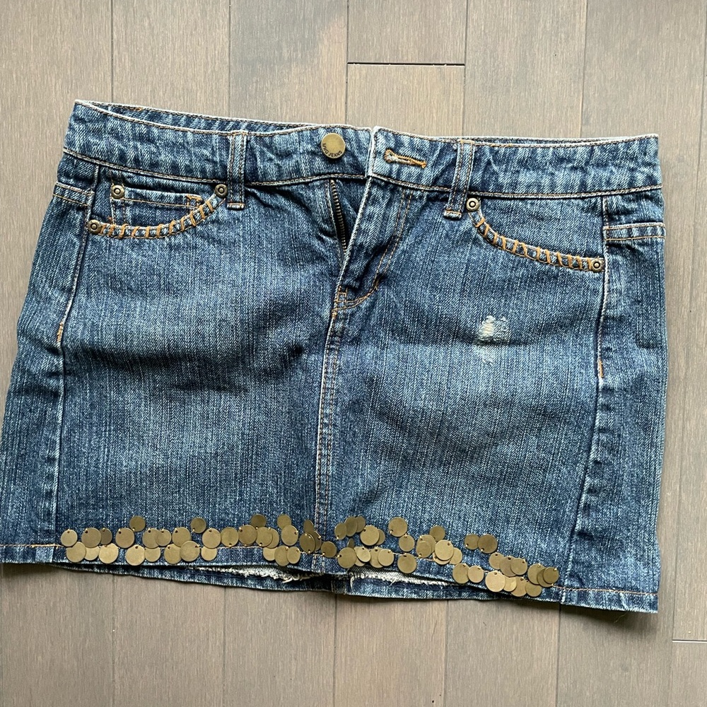 Jeans short skirt
